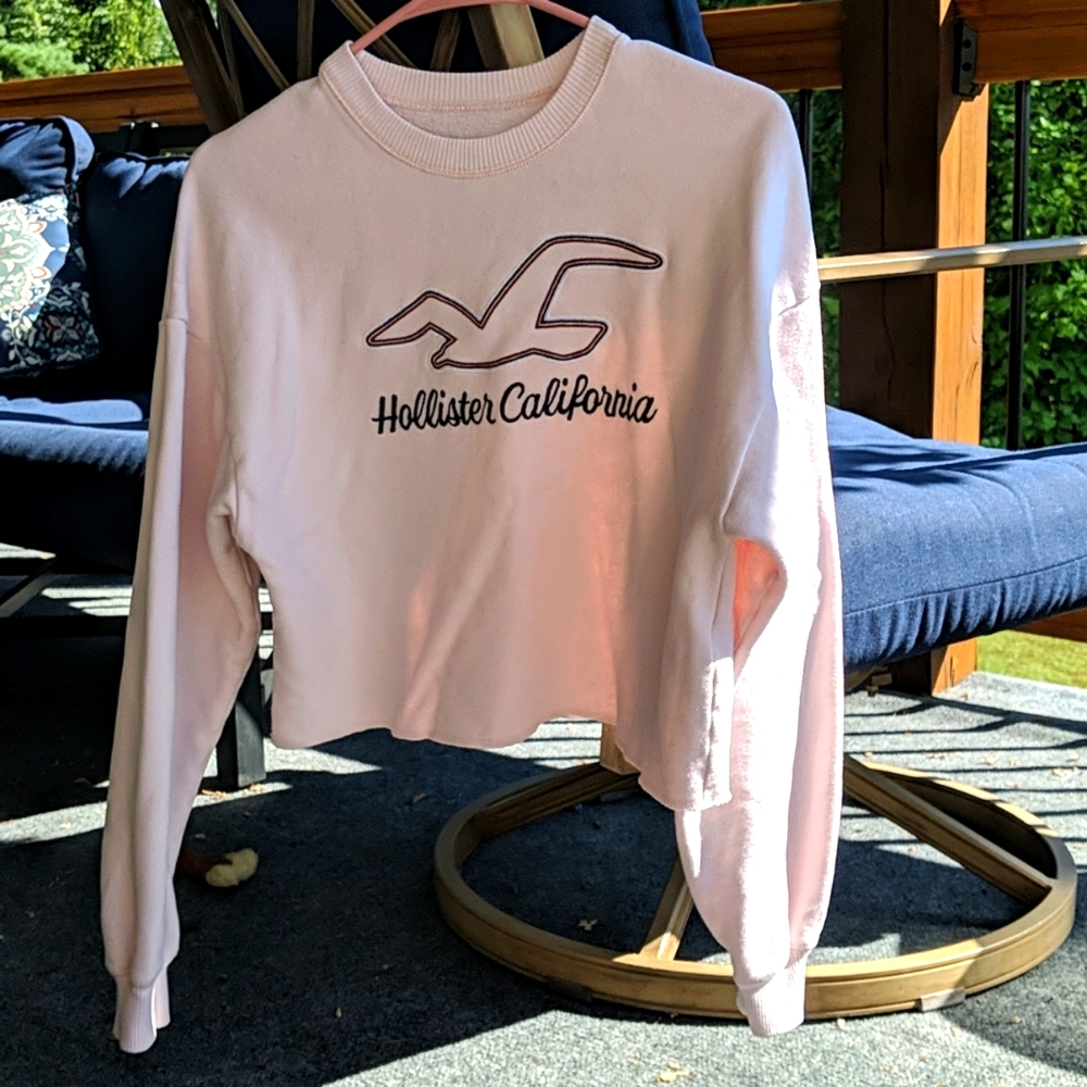 Hollister Crew Sweatshirt Cropped